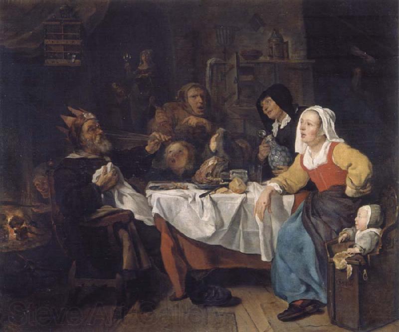 Gabriel Metsu The bean festival